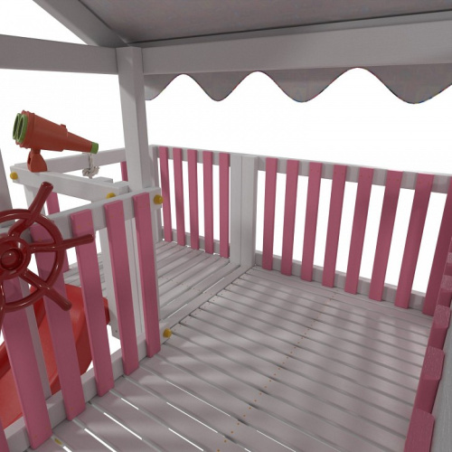 Комплекс игровой ДК4Р, розовый, серый фото Комплекс игровой ДК4Р, розовый, серый. Фото №8