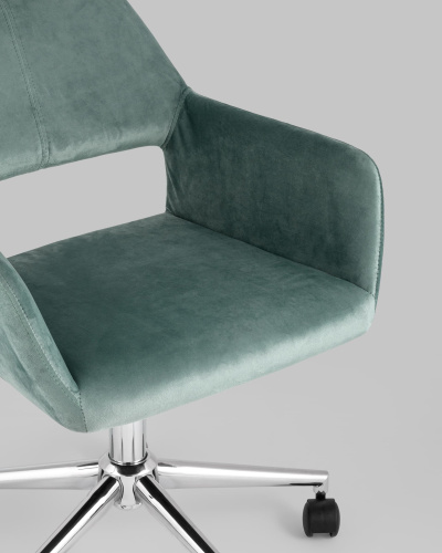 Кресло офисное Ross велюр морской. Фото №9