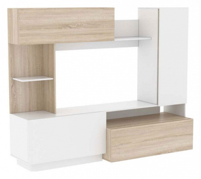 Эссен Мини- Стенка дуб сонома/белый. Фото