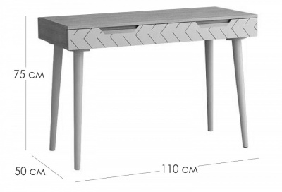 Стол рабочий Сканди Жемчужно-белый фото Стол рабочий Сканди Жемчужно-белый. Фото №3
