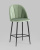 Стул полубарный Логан велюр фисташковый фото Стул полубарный Логан велюр фисташковый. Фото №3