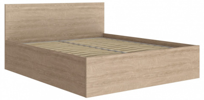 кровать 2000*1400 без накладки МДФ Анастасия АН-29К (с ламелью и п/м) дуб роше. Фото