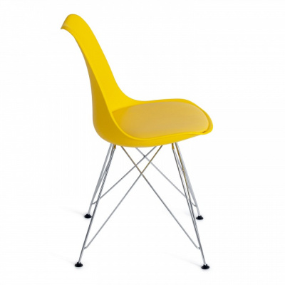 Стул TULIP IRON CHAIR (mod.EC-123) металл/пластик, 54,5*48*83,5см, желтый (поставляется по 4 шт). Фото №2