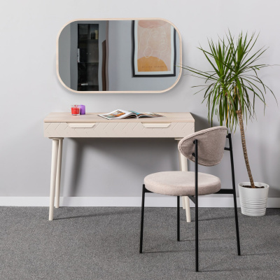 Зеркало для комода Сканди Жемчужно-белый. Фото