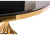 Стол стеклянный Twist gold / black фото Стол стеклянный Twist gold / black. Фото №2