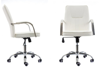 Стул Компьютерное кресло Nadir белое фото Стул Компьютерное кресло Nadir белое. Фото №2