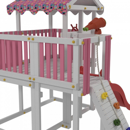 Комплекс игровой ДК4Р, розовый, серый фото Комплекс игровой ДК4Р, розовый, серый. Фото №6