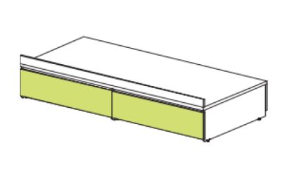Тахта вкладыш с ящиками Силуэт фото Тахта вкладыш с ящиками Силуэт. Фото №2