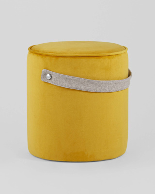 Пуф Джерри велюр оранжевый. Фото №4