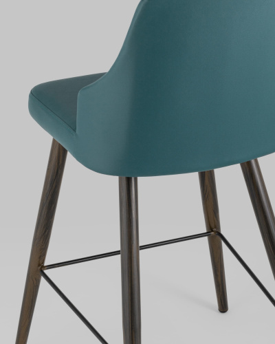 Стул полубарный Коналл экокожа темно-синий. Фото №9