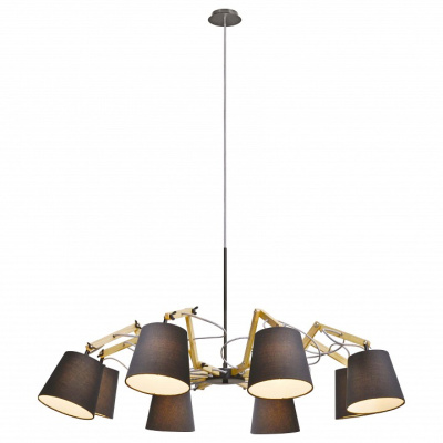 Подвесная люстра Arte Lamp Pinocchio A5700LM-8BK. Фото