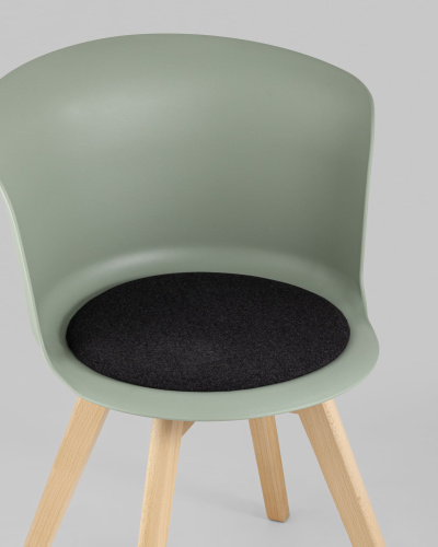 Стул Blossom с подушкой серо-зеленый. Фото №9