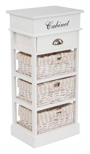 Комод с четырьмя ящиками Белый. Фото №1