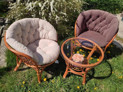 Подушка на кресло "Багама" авторская (однотонная) фото Подушка на кресло "Багама" авторская (однотонная). Фото №5