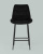 Стул полубарный Флекс велюр черный. Фото №5