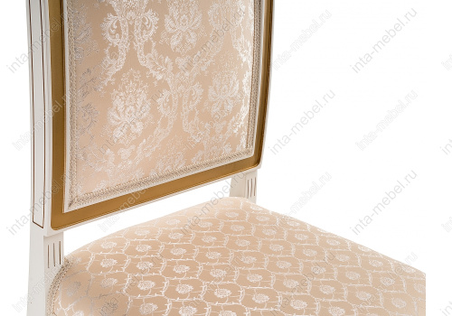 Стул деревянный Рембрандт молочный с золотой патиной фото Стул деревянный Рембрандт молочный с золотой патиной. Фото №9