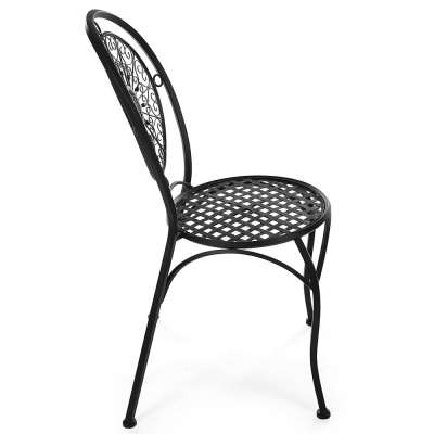 Кованый стул Secret De Maison Gloria черный фото Кованый стул Secret De Maison Gloria черный. Фото