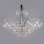 Подвесная люстра Eurosvet Crystal 10080/12 хром/прозрачный хрусталь Strotskis. Фото №1
