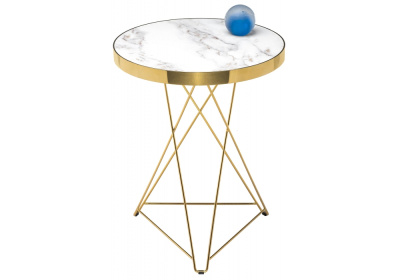 Стол Milena white / gold фото Стол Milena white / gold. Фото №5