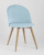 Стул Лион велюр пыльно-голубой фото Стул Лион велюр пыльно-голубой. Фото №3