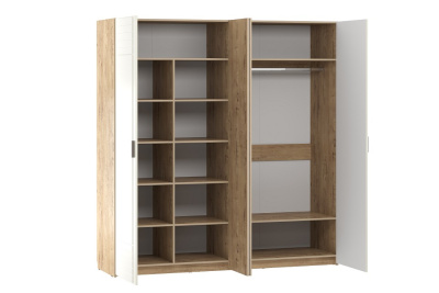 Шкаф комбинированный Livorno НМ 013.58 Софт Панакота, Дуб Бунратти. Фото