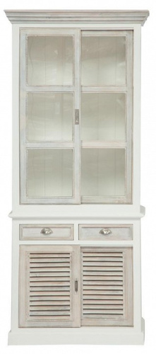 Буфет Secret De Maison RIVIERA ( mod.304410 ) дерево манго, 210х90х45см, Antique white/white wash. Фото №1