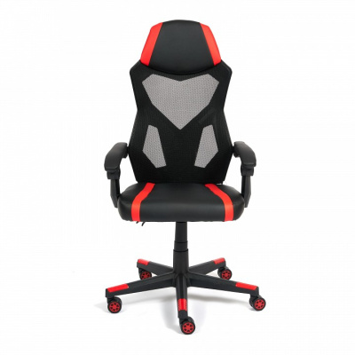 Кресло iRock кож/зам, черный/красный фото Кресло iRock кож/зам, черный/красный. Фото №2