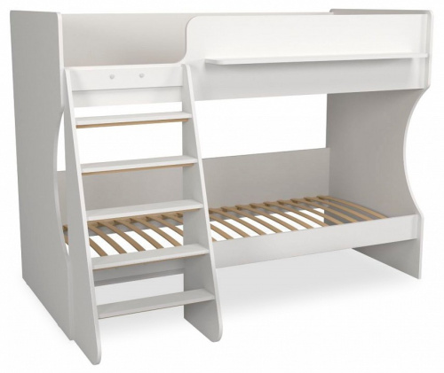 Кровать двухъярусная Р438 Капризун 3, белый. Фото №1