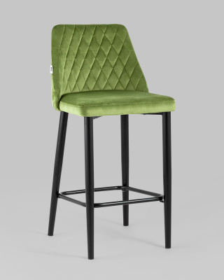 Стул полубарный Диего велюр травяной. Фото