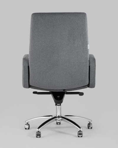 Кресло руководителя Лансет микровелюр темно-серый фото Кресло руководителя Лансет микровелюр темно-серый. Фото №6