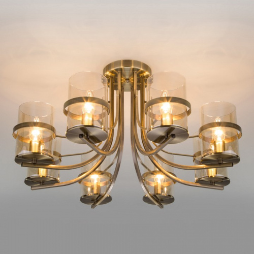 Потолочная люстра Eurosvet Coppa 60085/8 античная бронза. Фото №2