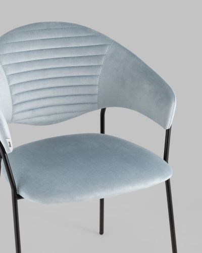 Стул Алексис велюр пыльно-голубой. Фото №9