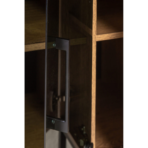 Тумба под оргтехнику Loft Дуб Табак. Фото №8