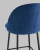 Стул полубарный Логан велюр синий фото Стул полубарный Логан велюр синий. Фото №8