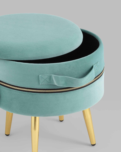 Пуф Тильда велюр мятный. Фото №7