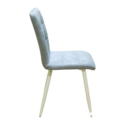 Стул Доби (Каркас (белый 9016 матовый) тк. коллекции Safari голубой 020) фото Стул Доби (Каркас (белый 9016 матовый) тк. коллекции Safari голубой 020). Фото №3