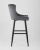 Стул барный Ститч велюр серый фото Стул барный Ститч велюр серый. Фото №4