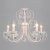 Подвесная люстра Eurosvet Alda 3305/5 белый с золотом/прозрачный хрусталь Strotskis. Фото №1