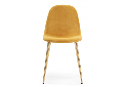 Стул Lilu 1 yellow / gold фото Стул Lilu 1 yellow / gold. Фото №2
