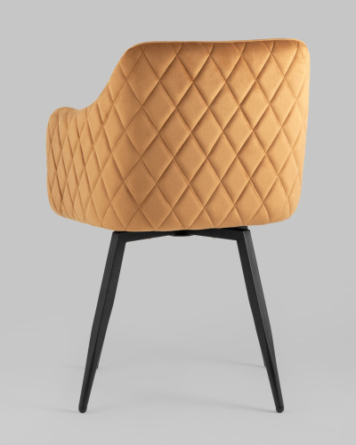 Стул Ника вращающийся велюр терракотовый фото Стул Ника вращающийся велюр терракотовый. Фото №7