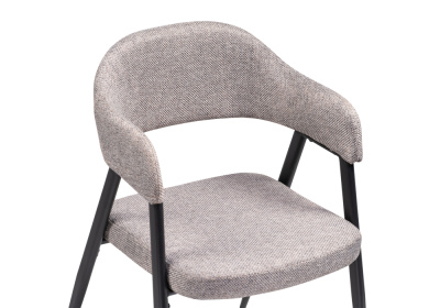 Стул на металлокаркасе Twin gray / black. Фото