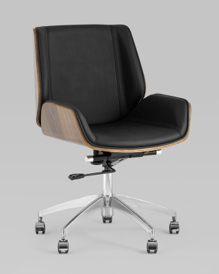 Кресло офисное TopChairs Crown черное фото Кресло офисное TopChairs Crown черное. Фото №3