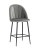 Стул полубарный Логан велюр серый. Фото №2