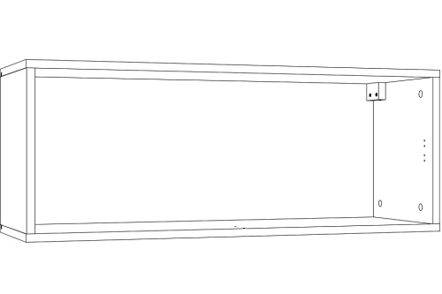 НМ 014.21-01 Шкаф навесной Urban (открывание вверх), Бетон Пайн темный, Ясень Анкор темный. Фото №2