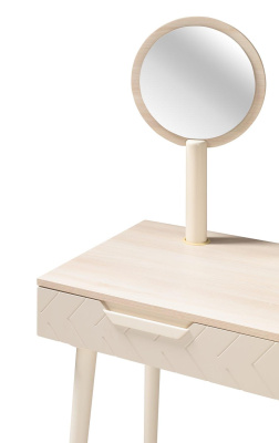 Зеркало для стола туалетного Сканди Жемчужно-белый фото Зеркало для стола туалетного Сканди Жемчужно-белый. Фото №5