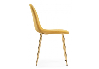 Стул Lilu 1 yellow / gold фото Стул Lilu 1 yellow / gold. Фото №3