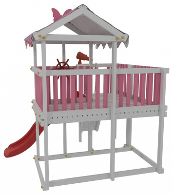 Комплекс игровой ДК4Р, розовый, серый фото Комплекс игровой ДК4Р, розовый, серый. Фото №4