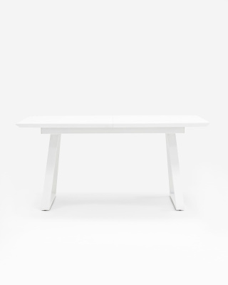 Стол обеденный Детройт раскладной 160-200*90 белый. Фото №4