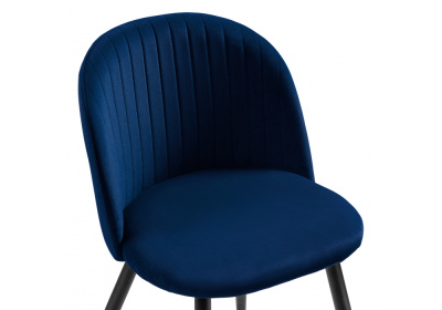 Стул Gabi 1 dark blue / black. Фото