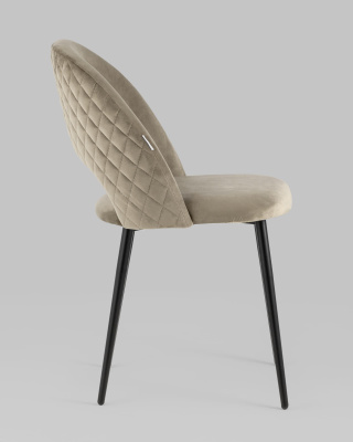 Стул Меган велюр с ромбами капучино фото Стул Меган велюр с ромбами капучино. Фото №4